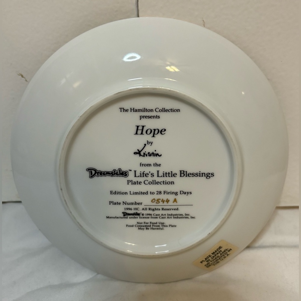 Vintage 1996 The Hamilton Collection. Life’s Little Blessings Collection, Hope - Picture 2 of 4